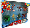 Super Hero Squad - 7-Pack Defeat Of Dr Doom - Volcana, Reptil, Falcon, Spider-Man, Hulk, Iron Man, Dr Doom