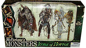 MCFARLANE MONSTERS ICONS OF HORROR 3-PACK