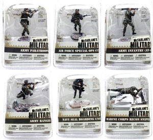 3-Inch Mcfarlane Military Soldiers Series 1 Set of 6