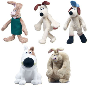 Wallace & Gromit Plush Set of 5