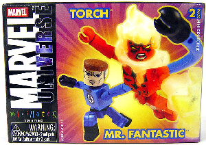 Marvel Minimates - Mr Fantastic and Human Torch