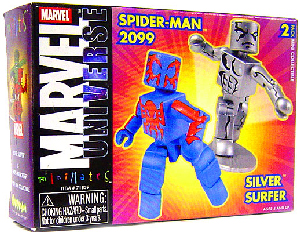 Marvel Minimates - Spider-Man 2099 and Silver Surfer