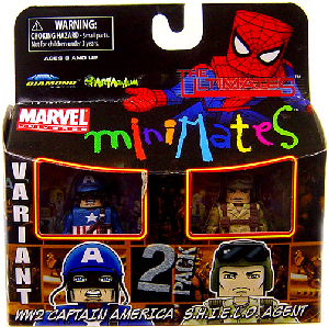Marvel Minimates - Ultimate WW2 Captain America Variant and Shield Agent