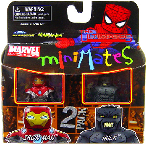 Marvel Minimates - Ultimate Iron Man and Ultimate Grey Hulk