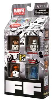 Marvel Minimates - SDCC 2011 Exclusive 4-Pack Future Foundation - Mr Fantastic, Spider-Man, Thing, Invisible Woman