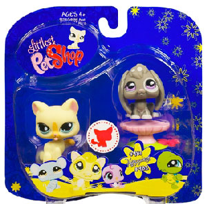 Littlest Pet Shop - Happiest Collection Cat and Bunny