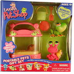 Littlest Pet Shop - Portable Pets - Hermit Crab and Frog Turtle