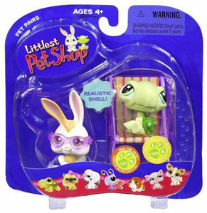 Littlest Pet Shop - Bunny with Sunglasses and Baby Turle