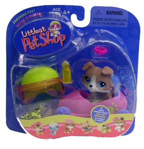 2PCS LPS Purple Brown&Yellow Collie Dogs Littlest Pet Shop Hasbro Kids Toys 