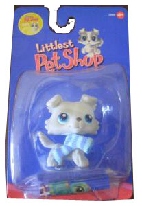 Littlest Pet Shop - Grey Collie with Scraf - 363