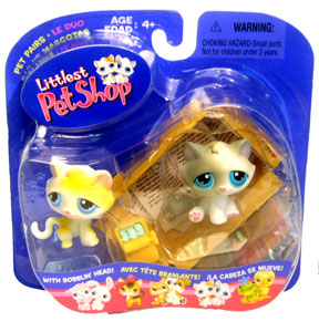 Littlest Pet Shop - 2  Kittens and Litter Box 52 53
