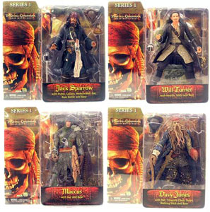 Pirates of The Caribbean - Dead Man Chest Series 1 - Set of 4