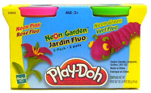Play-Doh Neon Garden - Neon Pink, Neon Green