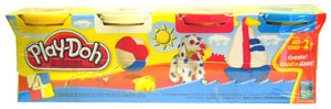Play-Doh 4-Pack: Yellow,Red, White, Blue