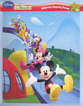 Disney MICKEY MOUSE CLUBHOUSE  25 Piece  4 pack - Inlaid Jigsaw Puzzles