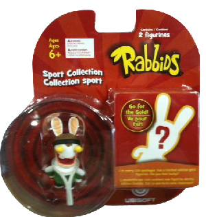 Rayman Raving Rabbids - Sports Collection 2 Figures Tennis and Mystery