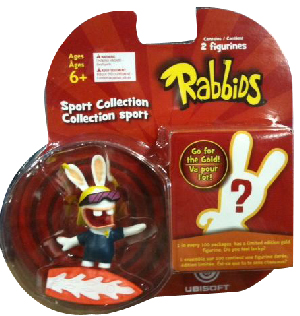 Rayman Raving Rabbids - Sports Collection 2 Figures Surfer and Mystery