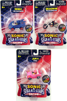 Sonic Sega All-Stars Mini Racing - 1.5-Inch Set of 3[Sonic,Shadow,Amy]