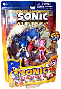 3-Inch Sonic The Hedgehog - 2-Pack: Sonic and Amy