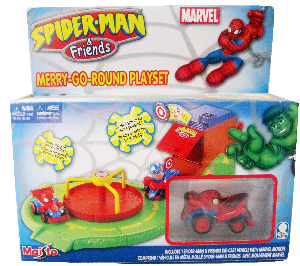 Spider-Man and Friends - Merry-Go-Round Playset - with Spider-Man