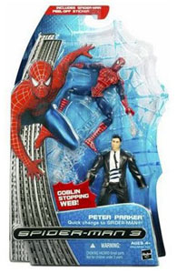 Peter Parker Quick Change to Spiderman