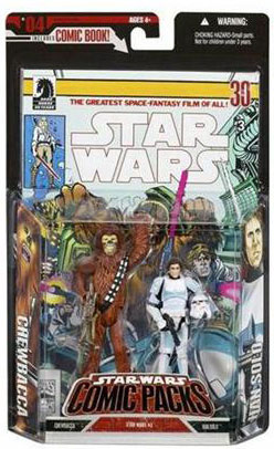 Star Wars Comic Packs #3  Chewbacca and Han Solo Blue and White Suit Variant 