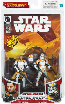 Star Wars Comic Pack -  Clone Lieutenant Trooper and Clone Trooper