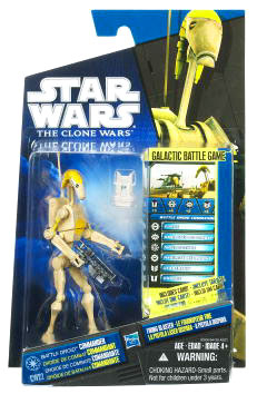Star Wars Clone Wars 2010 - Black and Blue - Battle Droid Commander CW22