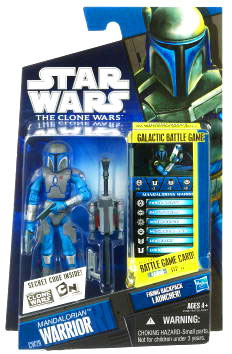 Star Wars Clone Wars 2010 - Black and Blue - Mandalorian Warrior