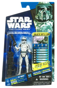 Star Wars Clone Wars 2010 - Black and Blue - Jungle Camo ARF Trooper