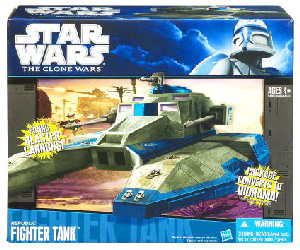 Clone Wars 2009 Black and Blue Box - Republic Fighter Tank