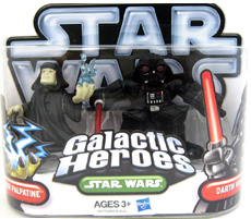 Galactic Heroes 2010 - Emperor Palpatine and Darth Vader SILVER