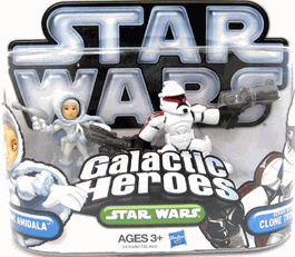 Galactic Heroes 2010 - Senate Security Clone Trooper and Padme SILVER