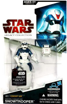 SW Legacy Collection - Build a Droid - Black Card - Concept Art Snowtrooper