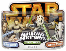 Galactic Heroes - Obi-Wan Kenobi and General Grievous GOLD