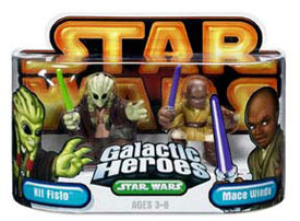 Galactic Heroes - Kit Fisto and Mace Windu GOLD
