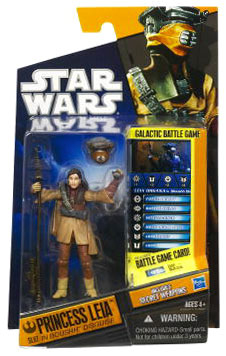 Clone Wars 2010 Black Orange Packaging - Saga Legends - Princess Leia as Boushh