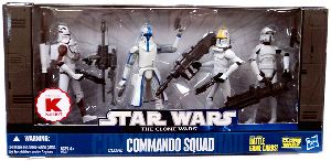 Clone Commando Squad - Exclusive[Clone Trooper with Space Gear, Captain Rex, Clone Pilot, ARF Trooper]