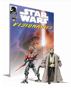 Star Wars Visionaries - Exclusive SDCC 2010 - Darth Maul Cyborg and Uncle Owen Lars