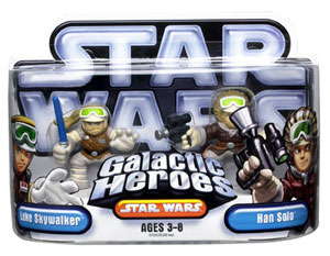 Galactic Heroes - Luke Skywalker and Han Solo SILVER