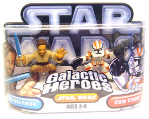 Galactic Heroes: Obi-Wan and Clone Trooper Silver