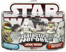 Galactic Heroes: Snowtrooper and Rebel Trooper Red