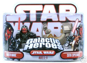 Galactic Heroes Darth Maul and Sith Speeder