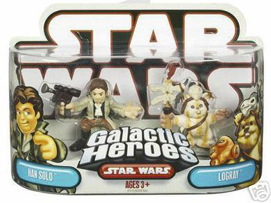Galactic Heroes Han Solo and Logray RED BACK