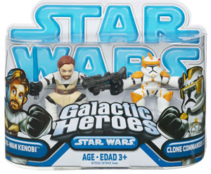 Galactic Heroes - General Obi-Wan Kenobi and Clone Commander Cody BLUE