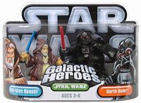 Galactic Heroes - Darth Vader and Obi-Wan Kenobi Silver