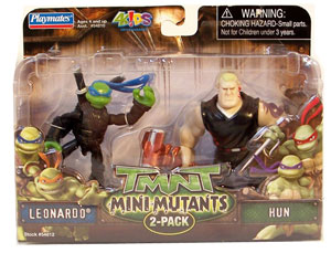 TMNT Mini Mutants - Leonardo and Hun