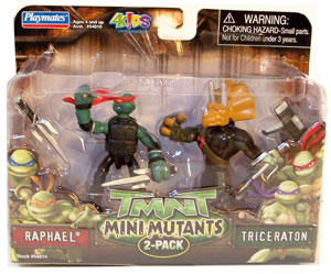 TMNT Mini Mutants - Raphael and Triceraton