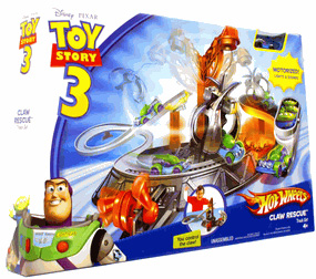 Toy Story 3 - Hot Wheels Die Cast Vehicle Track Set Claw Rescue