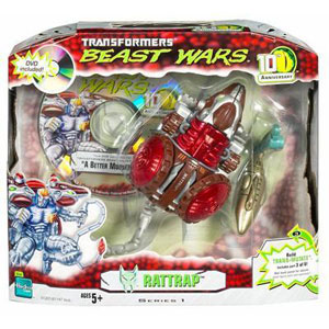 BEAST WARS 10th Anniversary: RATTRAP Figure with Bonus DVD